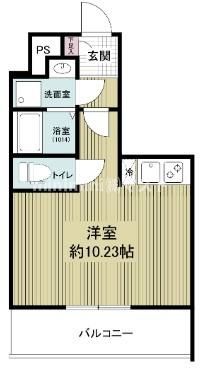 大阪市西区新町３丁目の賃貸マンションの間取り