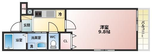 フジパレス西宮WESTの間取り