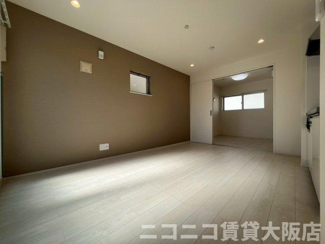 大阪市大正区三軒家西２丁目のアパートの居間・リビング