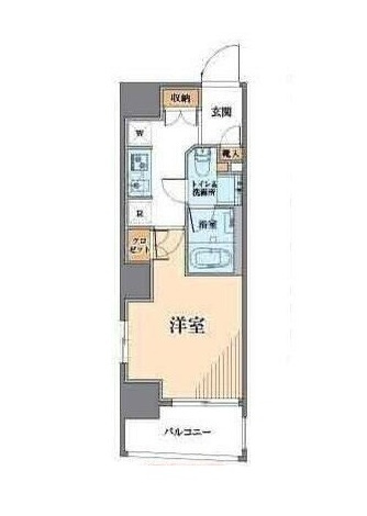 ドムス・スタイル両国の間取り|間取りです。
