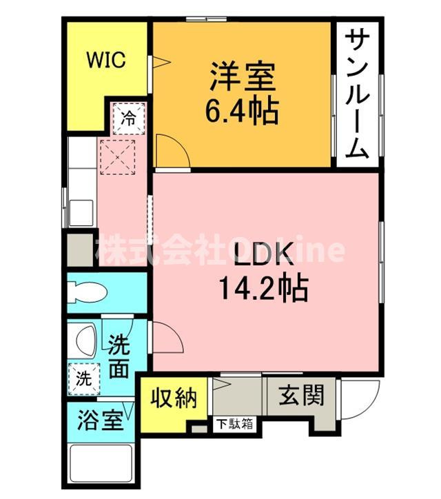 山本町北８丁目アパート（０２８０５１９０１）の間取り