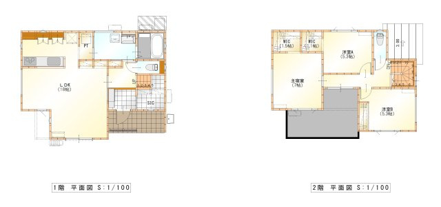 【太陽光発電システム付】東金市東金新築戸建の間取り