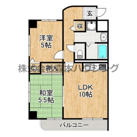 【間取り】 | 　グランデージハヤミ
