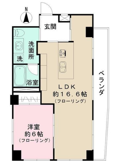 キャニオンマンション三鷹の間取り