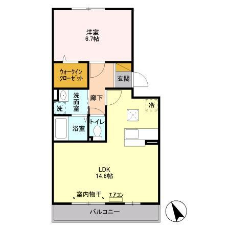 【間取り】 | コーポスカイF