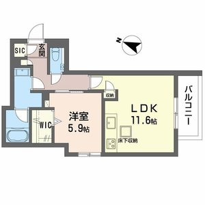 神戸市中央区旗塚通４丁目の賃貸マンションの間取り