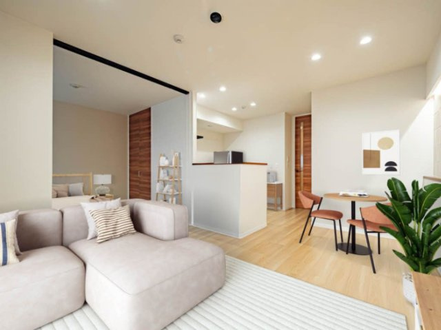 神戸市灘区灘北通３丁目の賃貸マンションの居間・リビング|※家具家電はイメージ画像で実際には設置しません※