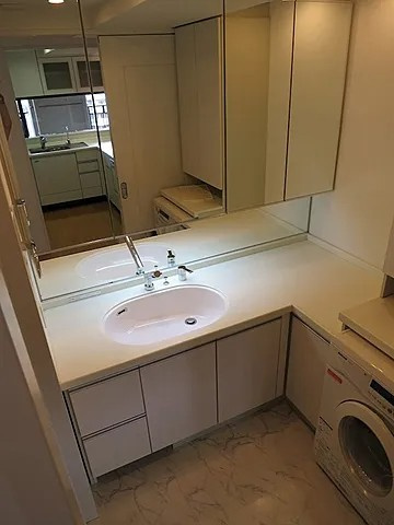 神戸市中央区栄町通２丁目の賃貸マンションの洗面所