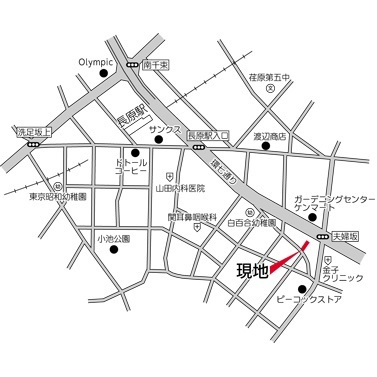 【地図】CITY SPIRE 上池台 
