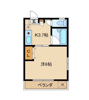 【間取り】 | ブルーミングハイツ | 間取りです。