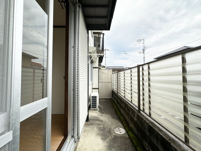 長崎ハイツのバルコニー