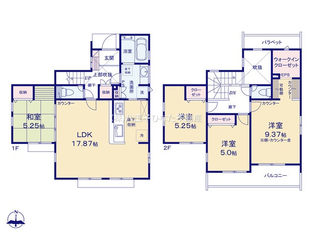 『八王子市新築戸建て』八王子市石川町314【仲介手数料無料】　の間取り|～仲介手数料無料☆八王子ひなた不動産～八王子市石川町　新築戸建て
