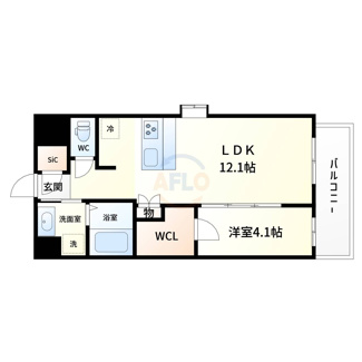 【間取り】 | スプランディッド弁天町 | スプランディッド弁天町　間取り