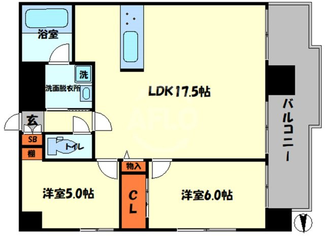 パルシオ福島　上福島小学校区の間取り|パルシオ福島　間取り