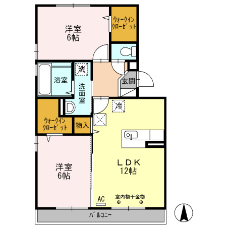 グランディオ A棟の間取り