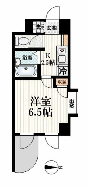 【間取り】　角部屋２面採光
