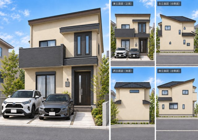 服部西町　新築一戸建ての完成予想図|新しい生活にいかがでしょうか？外観はお住まいの顔になります。こだわりたいポイントですね。外壁塗装や屋根塗装のご相談も承っております。
■現地内覧・資金計画相談・住宅ローン相談もお問合せ受付中■