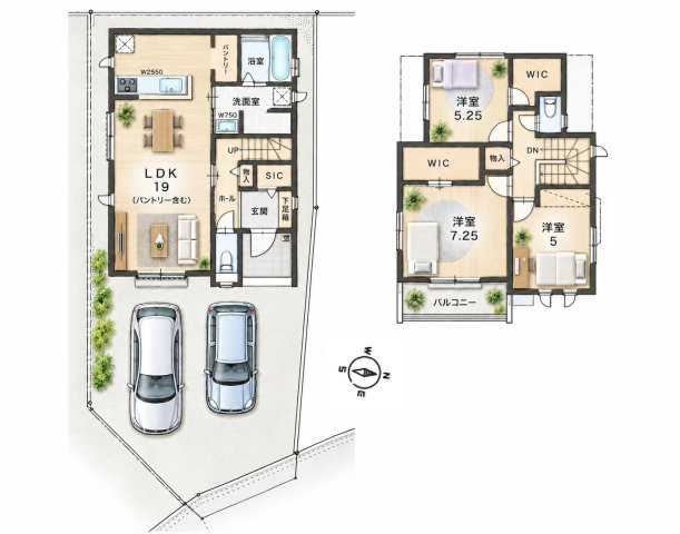 服部西町　新築一戸建ての間取り|間取り図はいかがですか？ご希望を叶える間取りですか？リビングの広さは？水回りの位置は？カウンターキッチン？など色々な情報が集約されています。弊社では資金計画・住宅ローンなどのご相談も承っております。