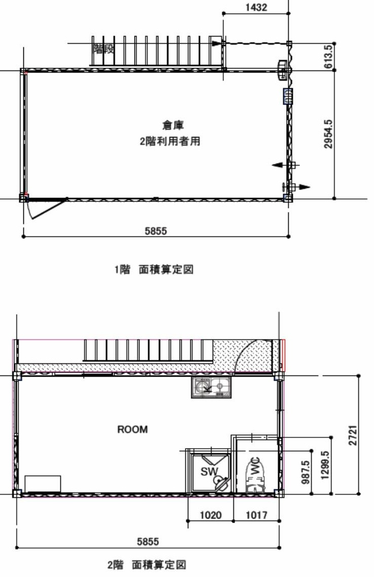 茨木市真砂１丁目の倉庫の間取り
