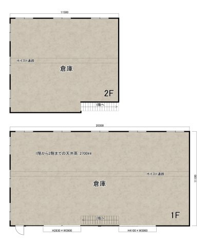 小野市久保木町貸倉庫の間取り