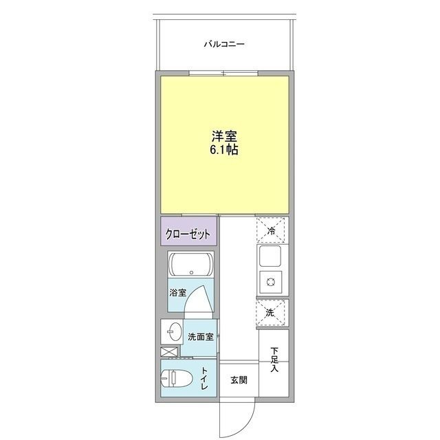 ＡＸＩＳ元住吉の間取り|間取りです。