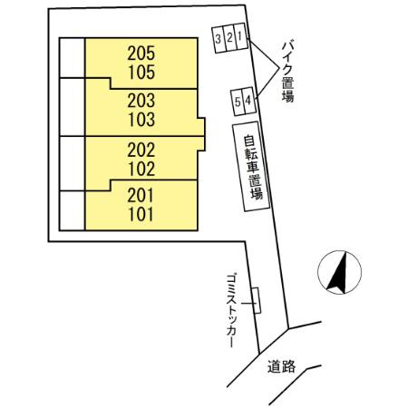 ルリアン給田の区画図