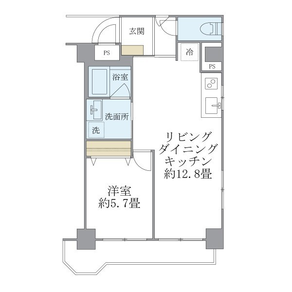 ＩＳＭ西日暮里の間取り