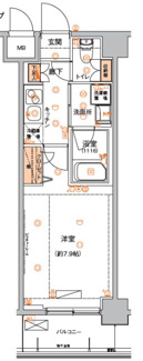 【間取り】 | ハーモニーレジデンス東京イーストコア#002  | 間取りです。
