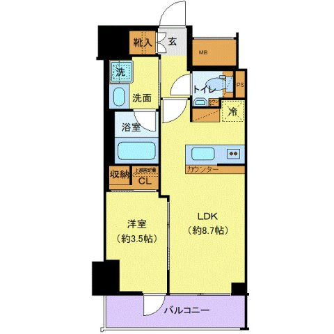 エステムプラザ赤羽アンダルシアの間取り