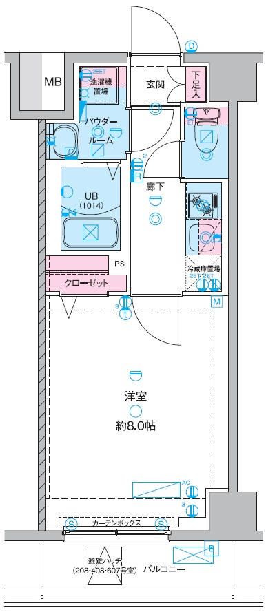 GENOVIA青砥Ⅱの間取り