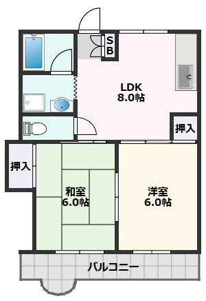 【間取り】 | MiPiace吹田ⅠⅡ