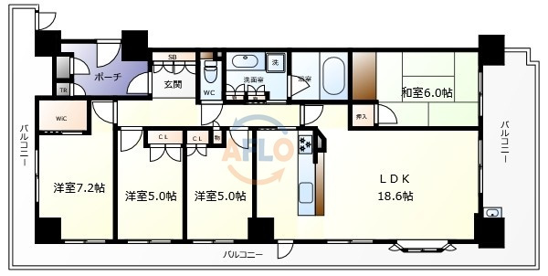 リバーガーデンこのはな　島屋小学校区の間取り|リバーガーデンこのはな　間取り