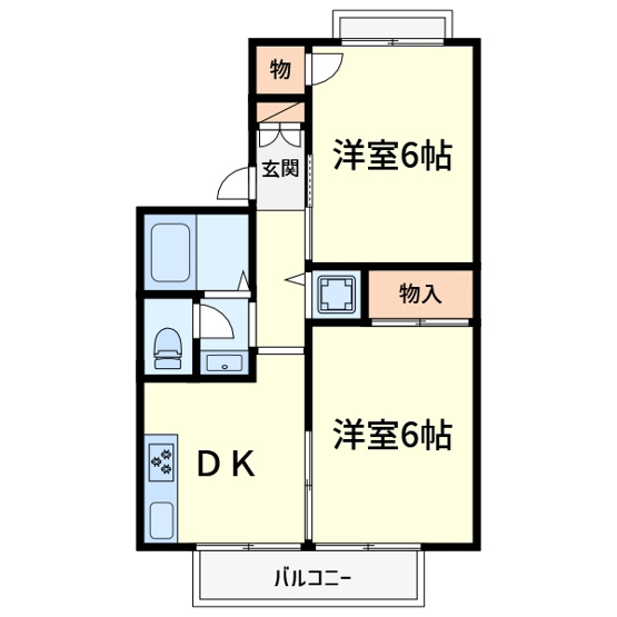 【間取り】 | プチハイム高西