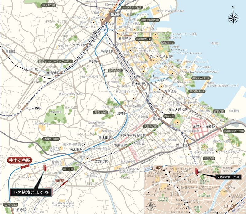 Le'a横濱井土ケ谷の地図