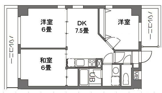 プラティーク本所吾妻橋の間取り|間取りです。