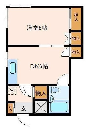 亀戸ハイツの間取り|間取りです。