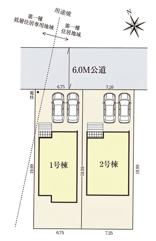 [新築住宅] 坂戸市溝端町 4期 全2棟の区画図
