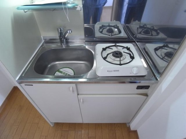 アピス三軒茶屋のキッチン|1口ガスコンロ