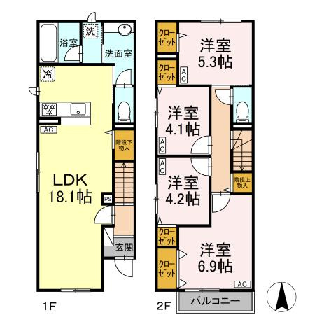 【間取り】 | 赤堤4丁目PJ