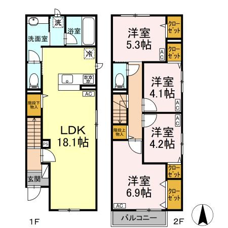 【間取り】 | 赤堤4丁目PJ