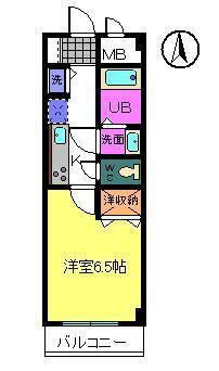 エスパシオ・アローネ鶴見の間取り