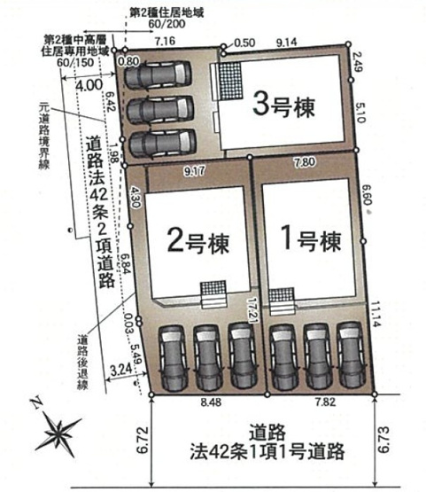 【間取り】 | 浜松市浜名区貴布祢 2期 新築一戸建て 2号棟 | 2号棟の区画図です