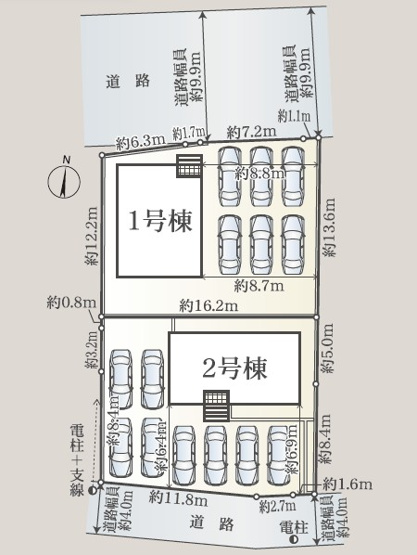 【間取り】 | 磐田市中泉 新築一戸建て 2号棟 | 2号棟の区画図です