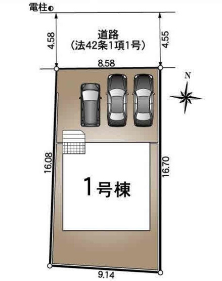 【間取り】 | 浜松市中央区市野町 新築一戸建て | 区画図です