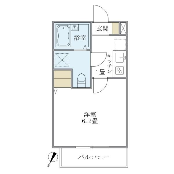 ミニョン若林の間取り