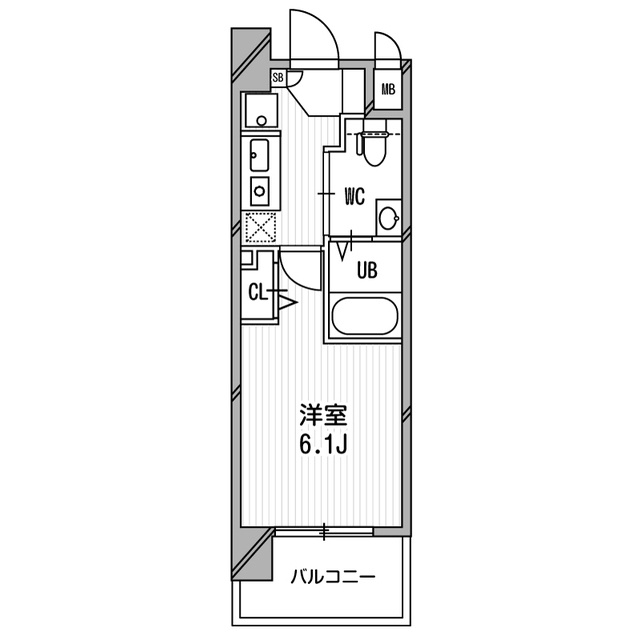 アスリート本町リバーウエストの間取り
