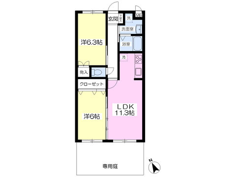 ☆オール洋室2ＬＤＫ☆