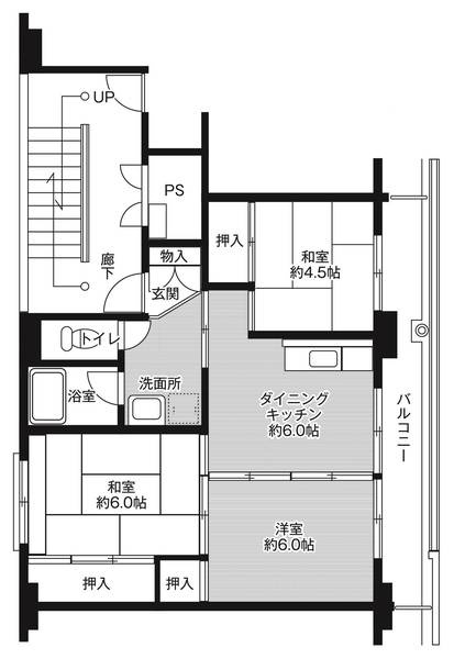 ビレッジハウス燕1号棟の間取り