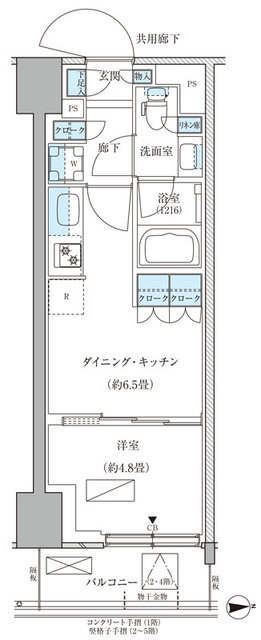 パークアクシス品川天王洲アイルの間取り