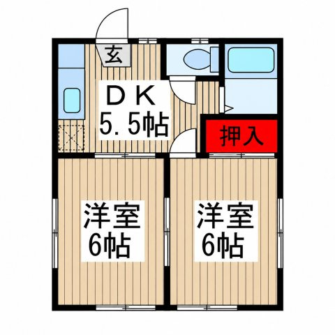 日進サンハイムの間取り